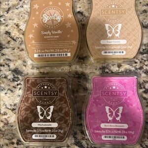 Scentsy Wax Bar Quartet - Pink, Brown, Beige, Cream